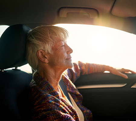 Image of cancer patient traveling